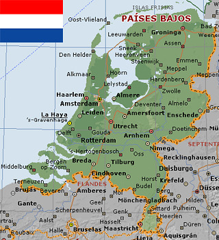 Holanda Mapa / Viajar A Holanda Mapa